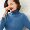 Women 100% Pure Goat Cashmere Knitting Pullovers 20Colors Turtleneck Soft Warm Sweater Top Grade Standard Clothes Ladies Tops ► Photo 3/6