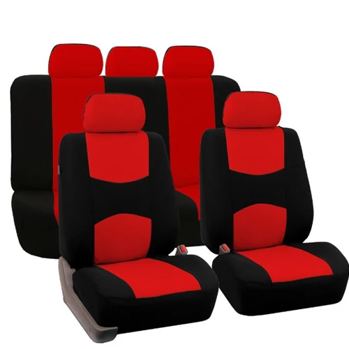 9 шт/набор кожаные чехлы для сидений автомобиля водонепроницаемый универсальный чехлы на сиденья для alfa 147 156 159 166 romeo Giulia MiTo - Название цвета: Красный