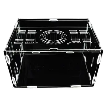 

Acrylic Hamster Cage Small Pet Villa Transparent Breathable Castle Deluxe Basket X4YE