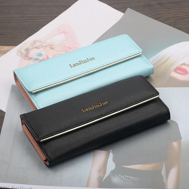 aliwood Leather Long Women's Wallet Clutch Cartera Mujer Elegant Large Capacity 3 Fold Female Wallets Phone Pocket Card Holder aliwood Leather Long Women's Wallet Clutch Cartera Mujer Elegant Large Capacity 3 Fold Female Wallets Phone Pocket Card Holder
