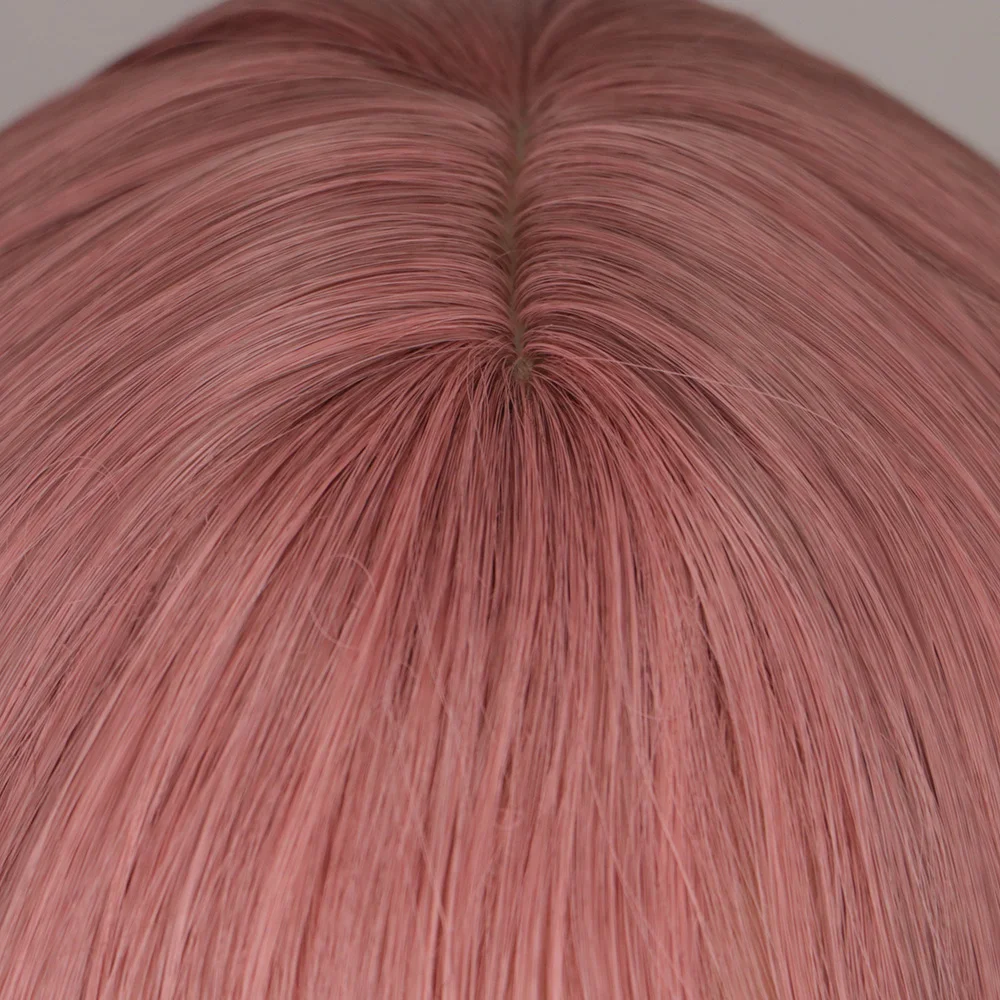 Qqxcaiw короткий волнистый оранжевый парик челка/бахрома женские черные синие женские Смешанные розовые термостойкие синтетические волосы парики Косплей Вечерние