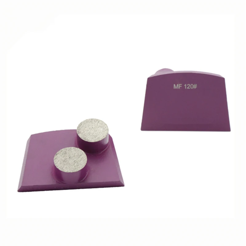 Prezzo KT50 Lavina Macinazione Cemento Scarpe Diamante Pastiglie di Rettifica con Due Round di Segmenti per Calcestruzzo Terrazzo al Piano 12PCS