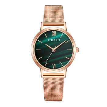 

Quartz Wristwatches Ladies Sleek Minimalist часы женские Luxury With Strap Stainless Steel Dial For Fashion Women's watch P903