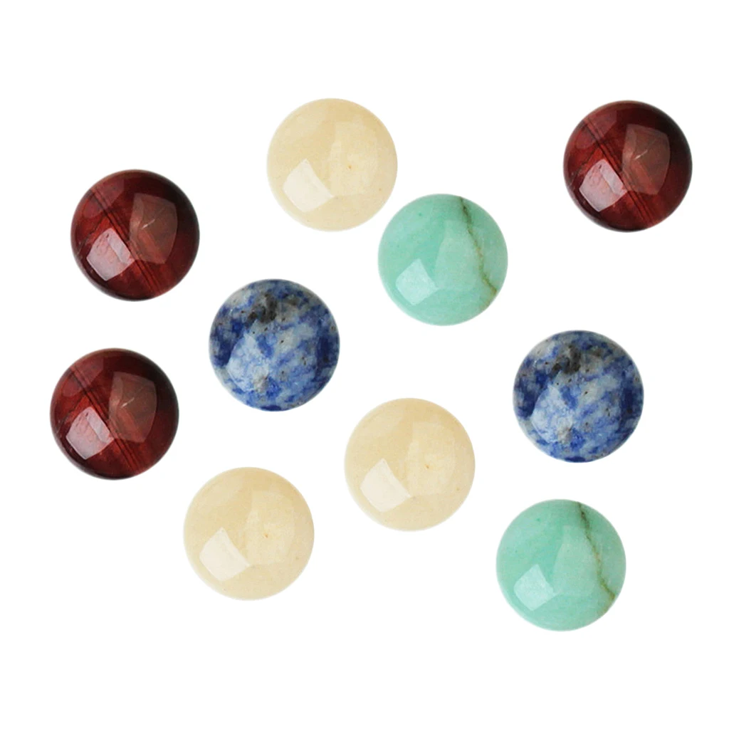 10 Pieces Jewelry Making Cabochon Half Round Gemstone Cabochon Beads 8mm Gem
