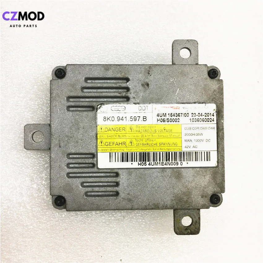 

CZMOD Original 8K0.941.597.B D3S D3R Xenon Headlight HID Ballast Control Unit 8K0941597B 1036060024 D4S D4R(Used)