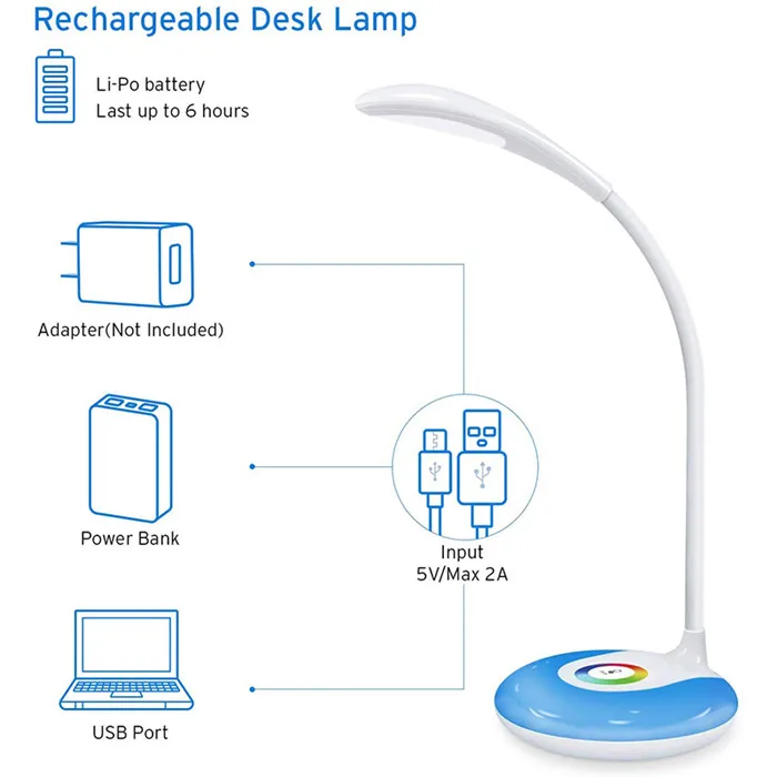 Touch Control LED Desk Lamp 6