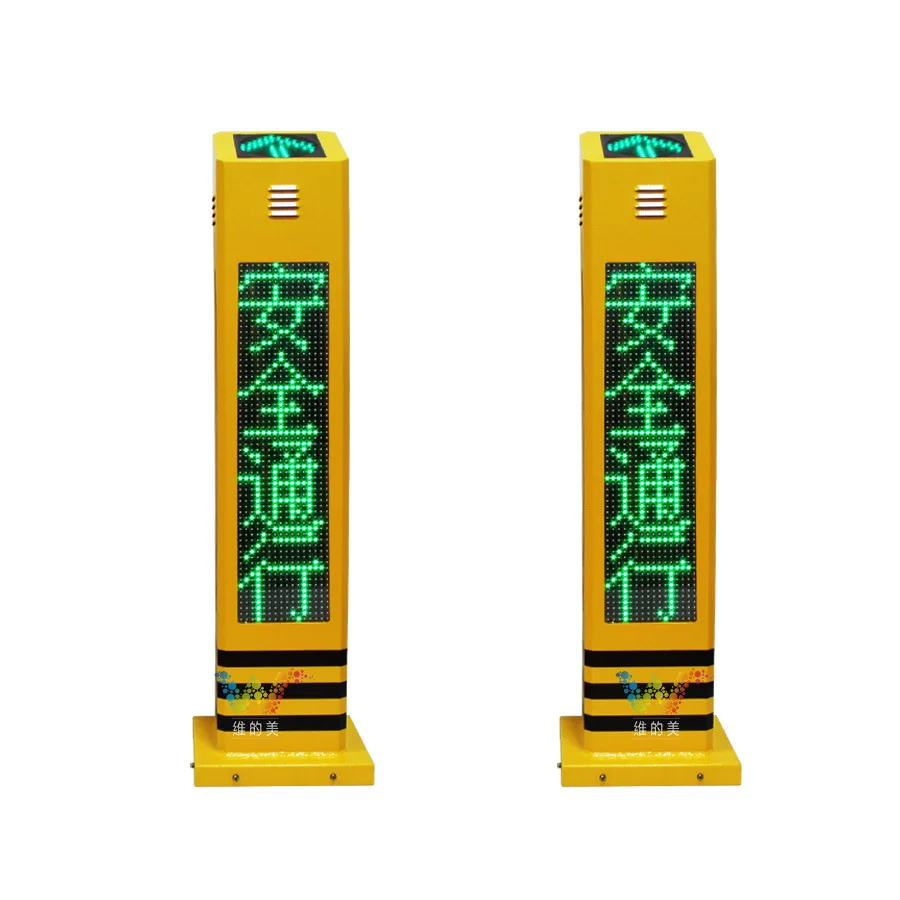 

Sidewalk Voice Prompt Column Infrared Sensing Pedestrian Crossing Tips Display Walking Traffic Induced Screen