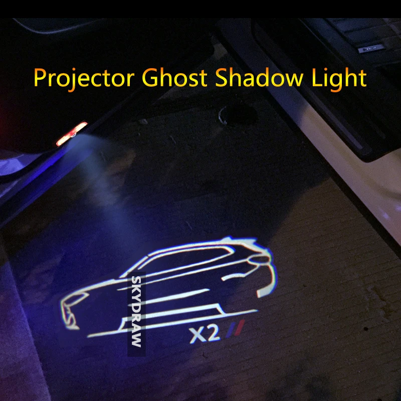1 пара для BMW X2 F39(-) Автомобильная дверь с электроприводом Предупреждение световой проектор Ghost Shadow Light Добро пожаловать Свет