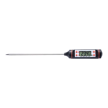 

New Probe Thermometer 5 Seconds Instant Read LCD Digital Display Super Long Probe for Measuring Food Water Temperature