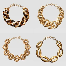 Girlgo, новинка ZA, металлическое ожерелье с тиснением, для женщин, панк, макси колье, ожерелье s, женский свадебный воротник, ювелирное изделие,, двойное, Eleven