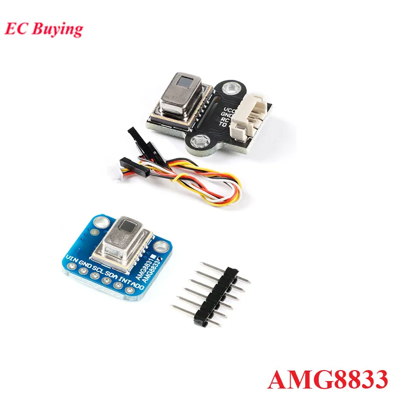 AMG8833 IR 8*8 Thermal Imager Dot Matrix Temperature Sensor Module 8x8 Infrared Camera Imaging Array For Arduino GY-MCU8833 | Электронные