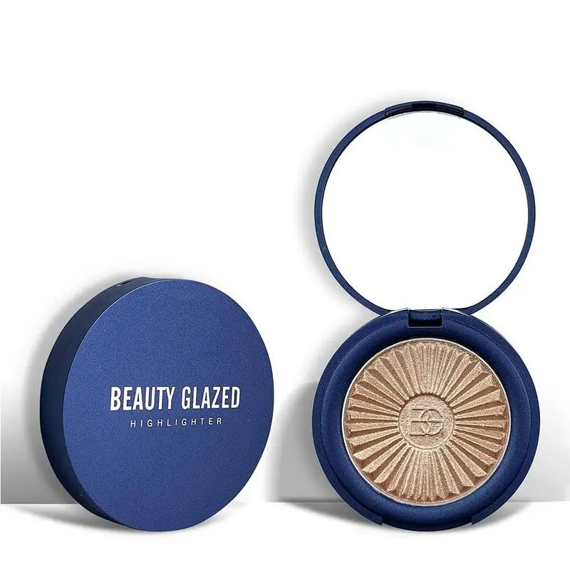 Beauty Glazed Monochrome Shimmer Highlighter Palette Face Contour Powder Base Highlight Cosmetic Long Lasting beauty makeup tool