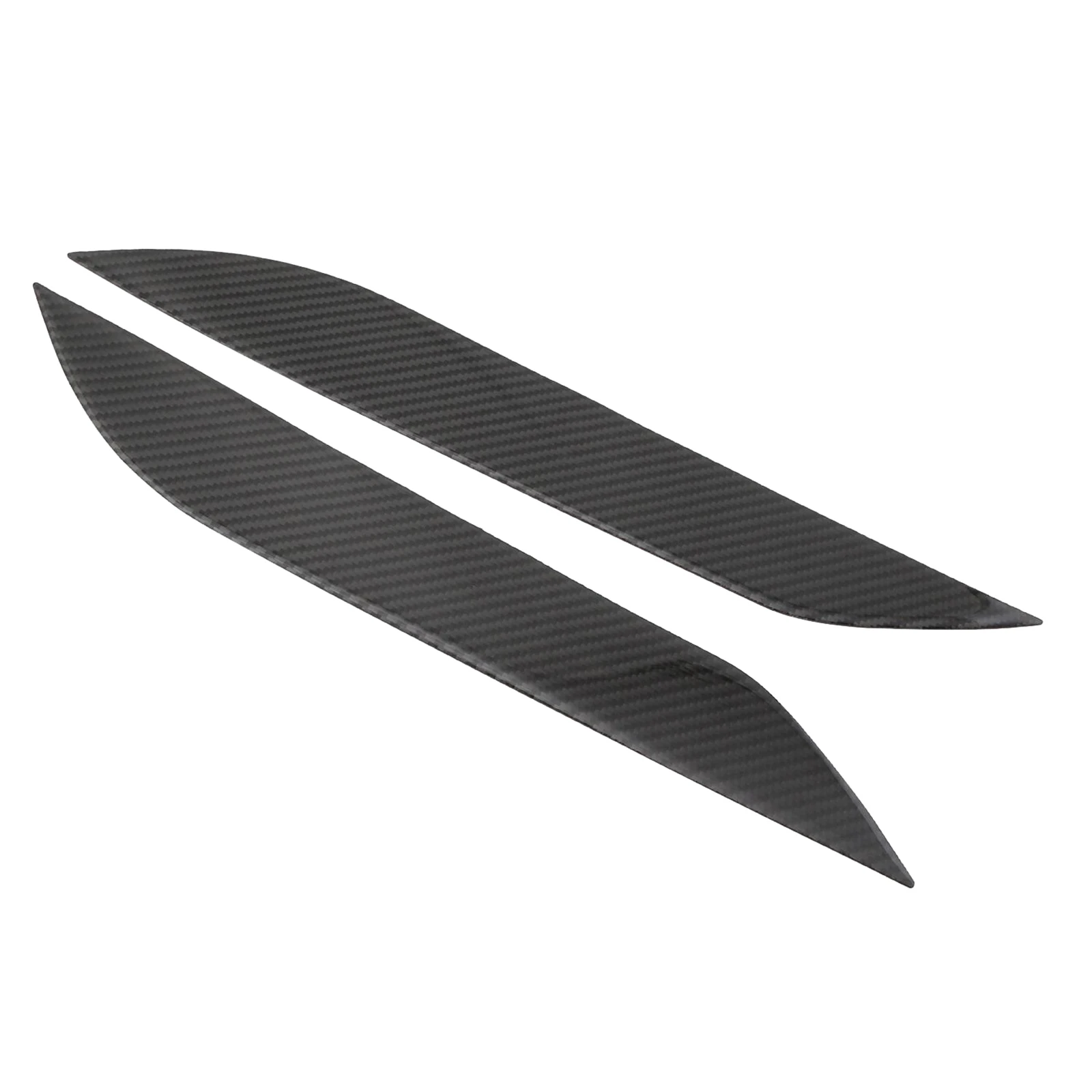 2 Pcs Car Front Bumper Fins Exterior Lip Splitter Carbon Fiber Eyebrow Spoiler Canards Plate Sticker For Nissan 350Z Z33 2003-08