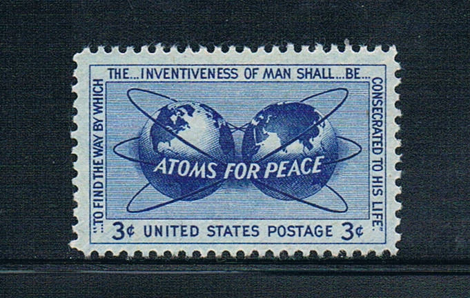 1 шт./компл. Новый Почтовый штамп США 1955 использование атомных марок MNH |