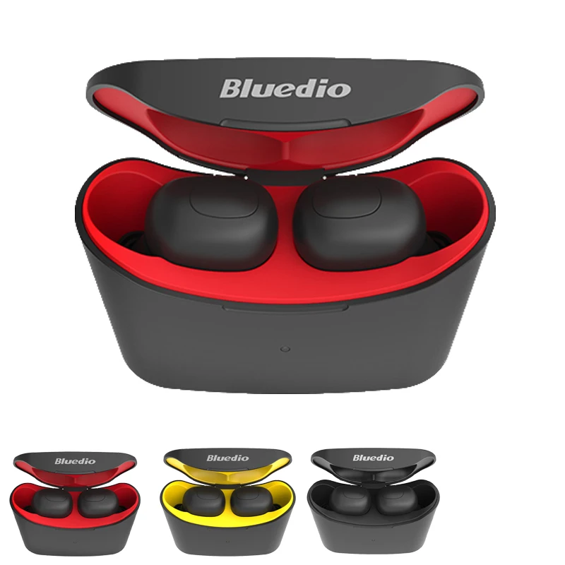 

BluedioT-elf Bluetooth Headset TWS Stereo Earphones True Wireless Earbuds Sport with Dual Microphone Charge Case for Phones