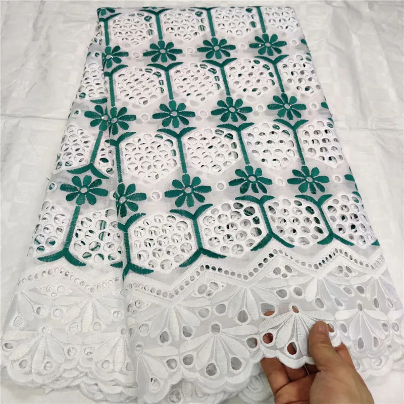 2019 New African Net Lace Fabric High Quality France Swiss Voile Guipure 100% Cotton Laces Fabrics 5Yards/Lot For Wedding white | Дом и сад