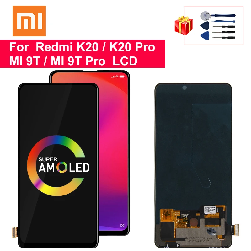 Super AMOLED para Xiaomi Redmi K20 Pro LCD 9T pantalla MONTAJE DE digitalizador con pantalla táctil reemplazar piezas para Xiaomi Mi 9T Pro K20 Lcd|Pantallas LCD para teléfonos móviles|   - AliExpress