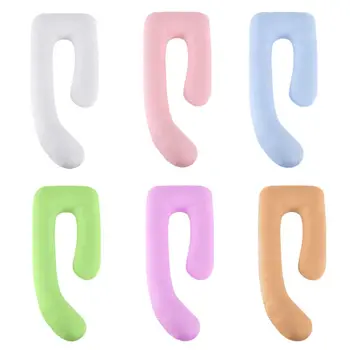 

J-type Nap Pillow Cushion Multi-function Soft Pillow Side Sleeper Removable Washable Sleeping Support Pillow for Pregnant Women