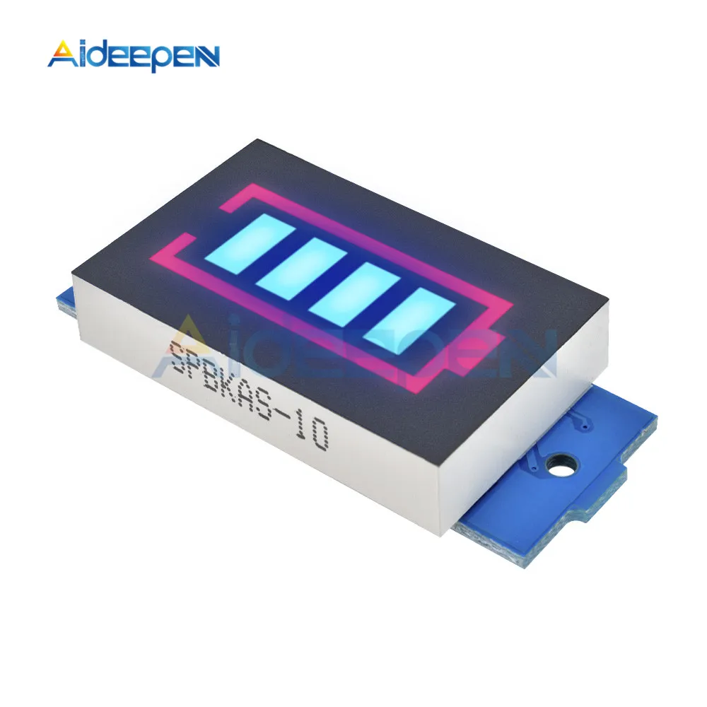 

6S 6 Series Lithium Battery Capacity Indicator Module 25.2V Blue Display Electric Vehicle Battery Power Tester Li-po Li-ion