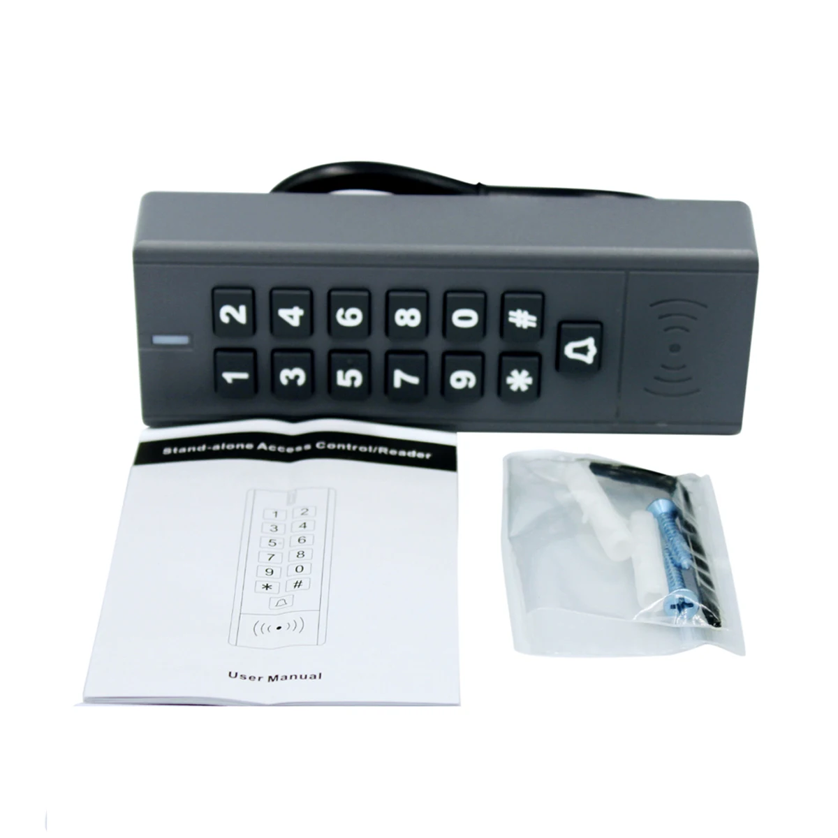 Access control keypad fingerprint access control keypad fingerprint door opener A9-S-EM 1000 User IP67 Waterproof Access Control Keypad Outdoor RFID Access Controller Door Opener System EM4100 125KHz Key Card
