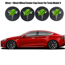 Для Tesla модель 3 X S Серебристые+ черные колпачки для центра колеса Серебристые колпачки для центра колеса из нержавеющей стали Крышка Ступицы логотип значок 4 фото