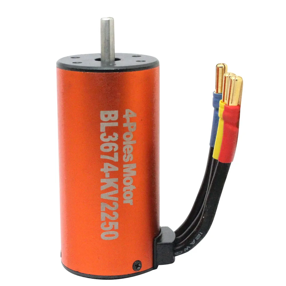 

4 Poles 3674 Series Toys Replacement Parts Repair High For 1/8 RC Car Sensorless Brushless Motor 1900KV 2250KV 2650KV