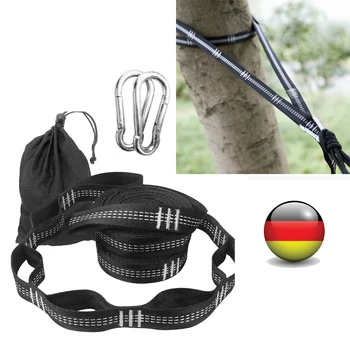 

2pcs 30CM Outdoor Camping Hammock Straps with Buckle Tree Hanging Hammock Rope Belt Skid-Resistant Polyester