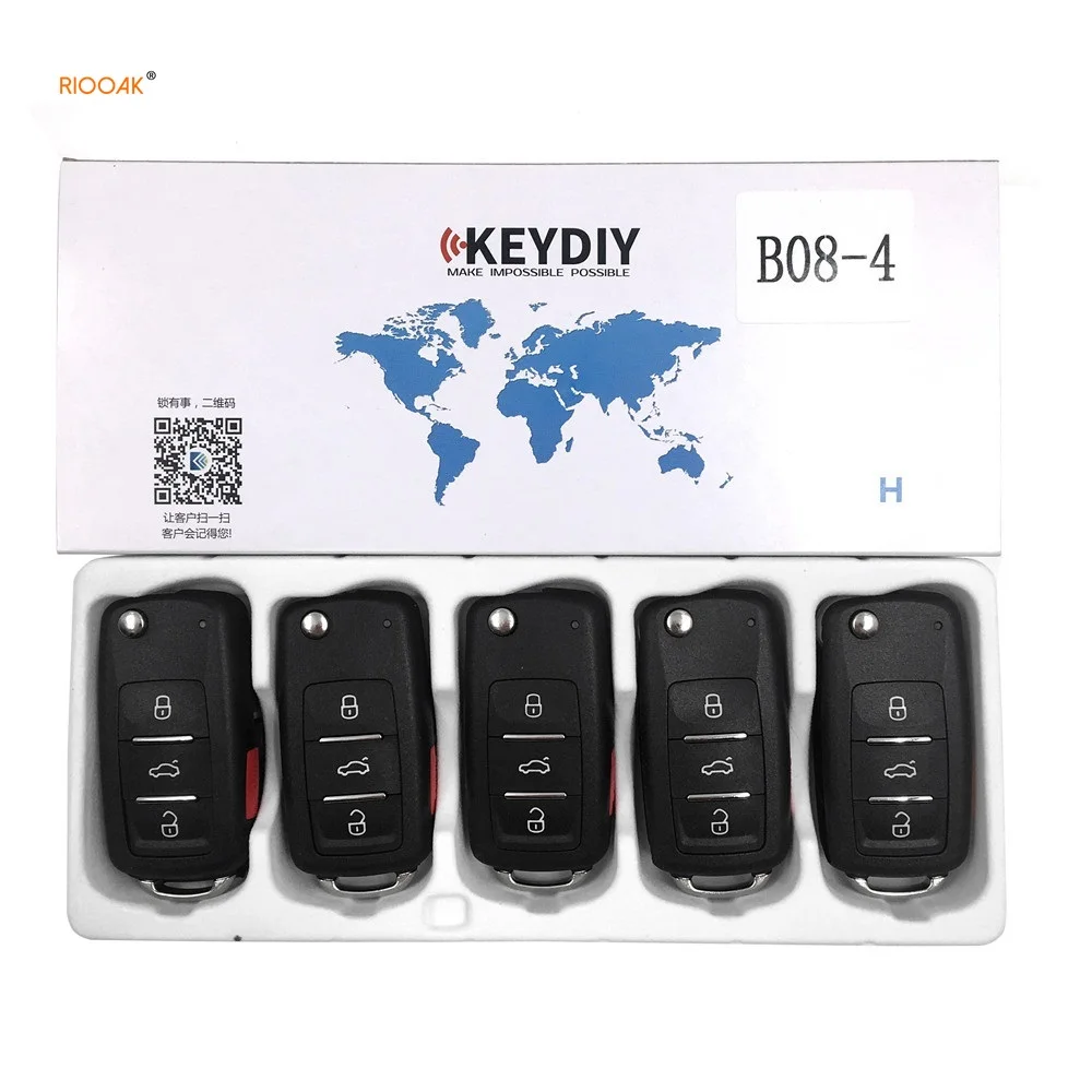 KEYDIY KD B08-3+1 B08-4 4 Button B series Universial Remote For KD900/KD-X2/ URG200/KD MINI/KD200 B Series Remote  vw beetle