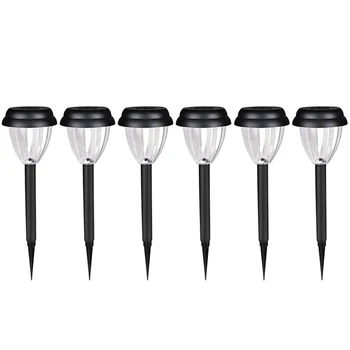 

Solar Pathway Lights Outdoor, Waterproof Solar Powered Stake Lights Landscape Lighting for Garden Yard White, 6 Pcs