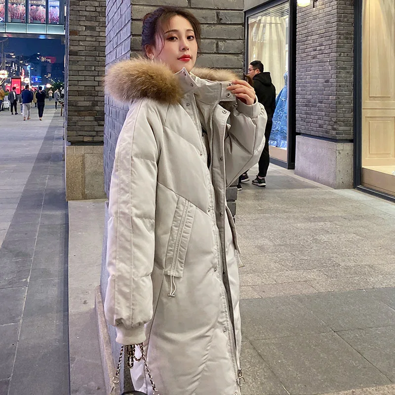 

Photo Shoot 2020 Off-white Berber Fleece Cotton Coat Women's Winter New Style Mid-length Cotton-padded Clothes Fashion Elegant L