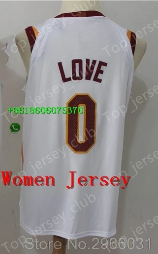 Качество А+++ Для женщин Взрослый#23 Леброн Джеймс 0 Кевин Love Jersey Кливленде