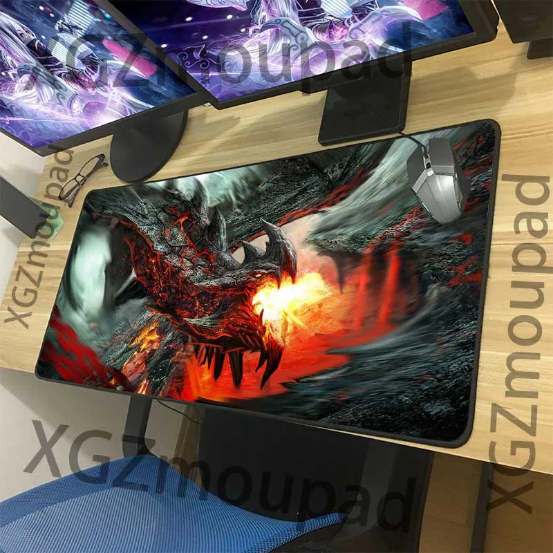 XGZ на заказ большой игровой коврик для мыши Черный замок край анютины глазки животное студенческий компьютерный стол коврик скорость резиновая нескользящая 900x400/900x300