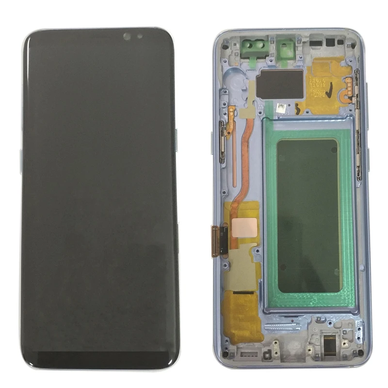 Super AMOLED For Samsung Galaxy S8 G950 G950F LCD Display Touch Screen Digitizer Burn in Shadow | Мобильные телефоны и