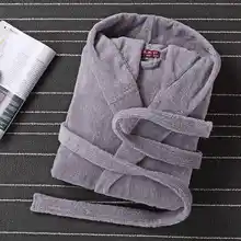 Зимний халат Для мужчин мужская с капюшоном из толстого хлопка Полотенца халат Для мужчин для дома, отеля, теплый халат Для мужчин s ванной Халат кимоно