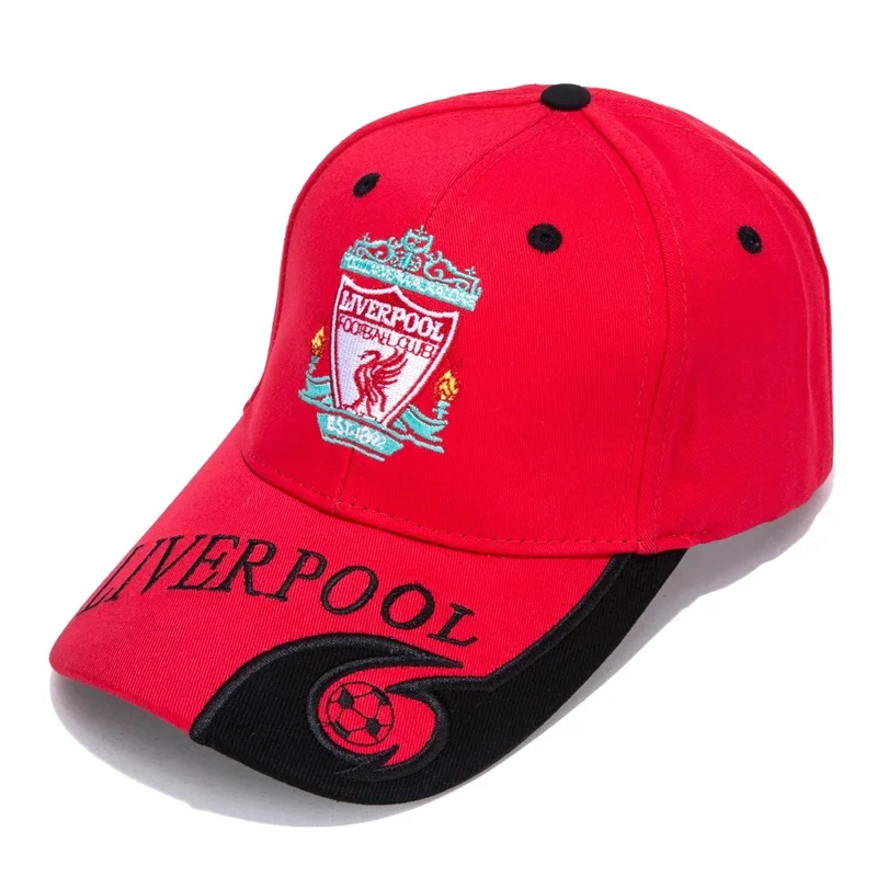 

Liverpool Red/Black F.C Embroidered Outdooors Adjustable Unisex Baseball Cap For Soccer Fans