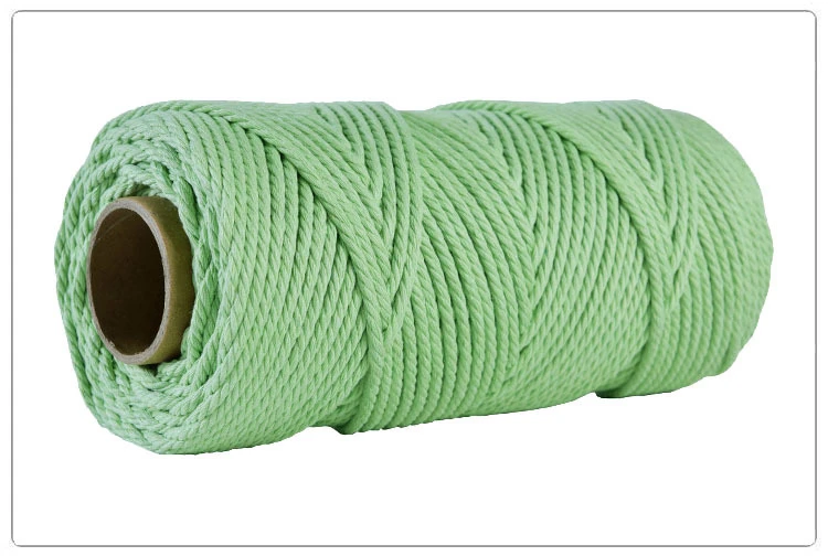 3mm 100% Cotton Macrame Cord Colorful Cord Rope Twisted Macrame String DIY Home Textile Wedding Decorative Tapestry Art 110yards 