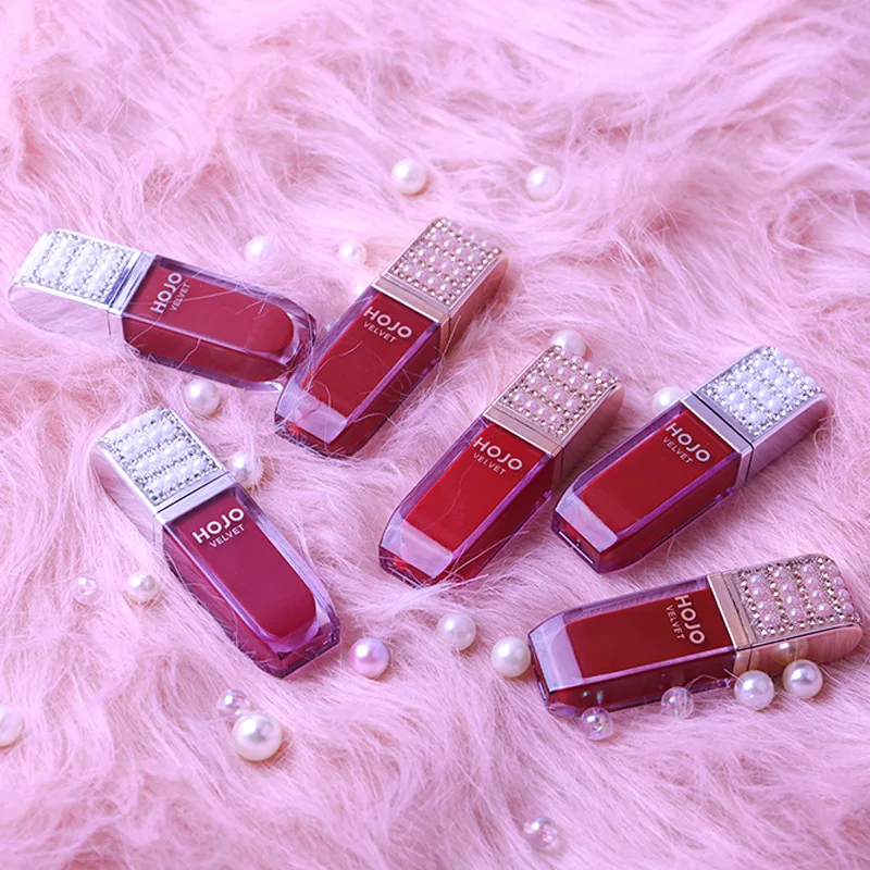 

Pearls Diamond Shinny Jewerly lip gloss Matte Waterproof Lipstick Long lasting Easy to wear Lips Makeup Cosmetic Sexy tint
