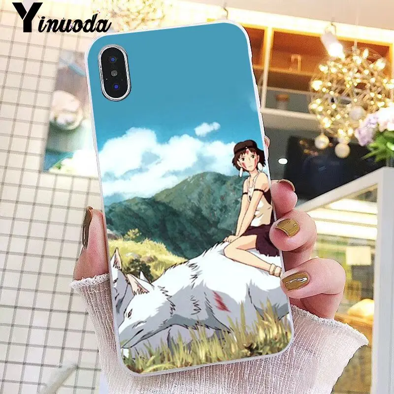 A15 Yinuoda мультфильм студия Ghibli фигурка Принцесса Мононоке мягкий чехол для телефона iPhone 8 7 6S Plus X XS MAX 5 5S SE XR 10 Чехол - Цвет: A15