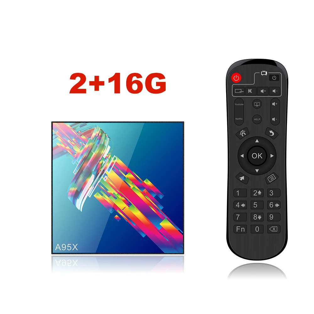 2g16g A95XR3 Android 9.0 Quad Core Cortex-A53 Smart TV Box 2.4/5GHz Wifi BT 4.2 Media Player 4K Set Top Box Netflix Youtube VS H96 MAX - Цвет: 2g16g