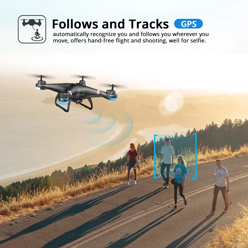 Holy Stone HS110G PRO GPS Дрон WIFI FPV 1080P HD камера RC следуй за мной Профессиональное видео Авто