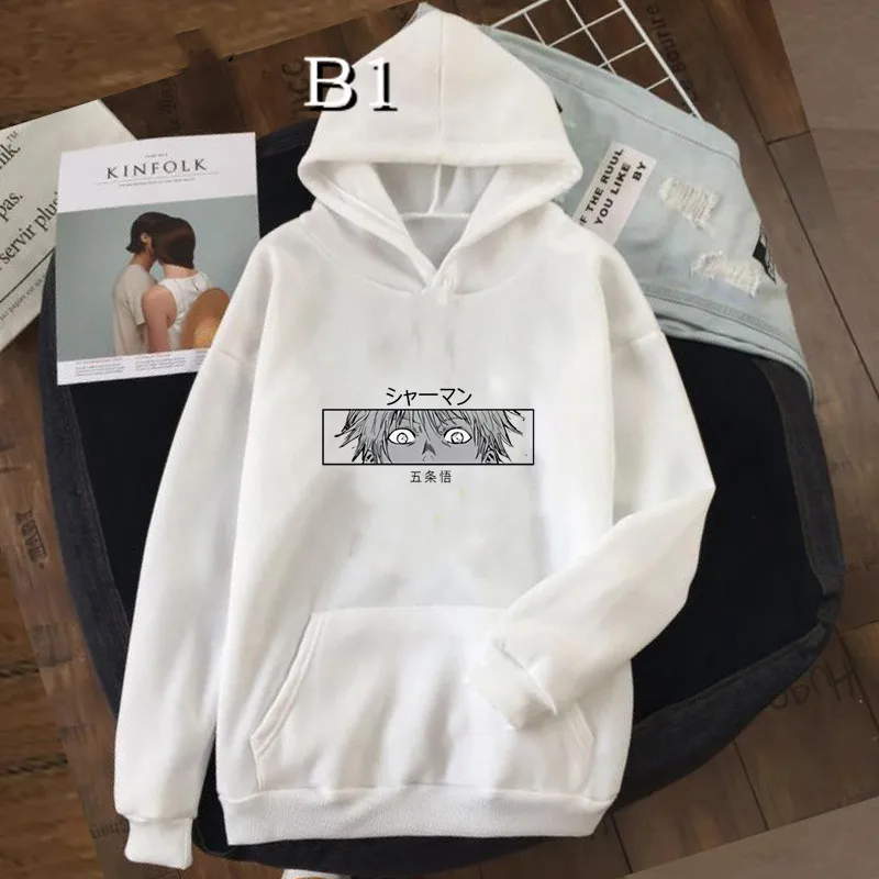

Harajuku Autumn Graphic Hoodie Gojo Satoru Tops Fashion Hot anime Jujutsu Kaisen Women Hoodie Cute women Hoodie dropshipping