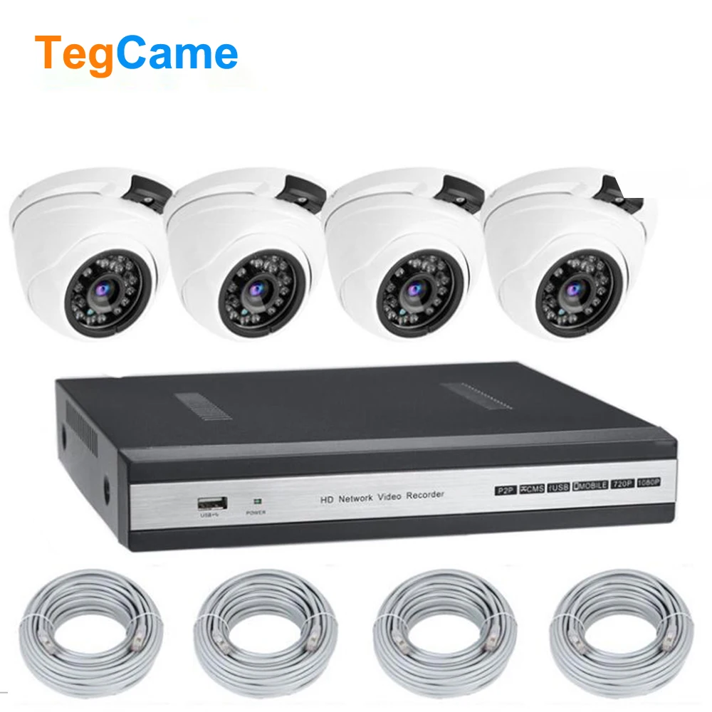 

Full HD Security POE Camera System 3MP H.265+ NVR With 4PCS Dome Weatherproof Surveillance CCTV Kit With 4PCS 20m Cable +2TB HDD