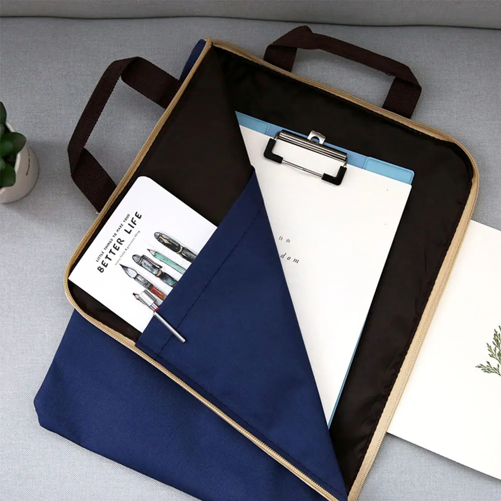 Bags Briefcase Zipper Muiti-Function Bag Oxford Canvas Handheld Holder Bag