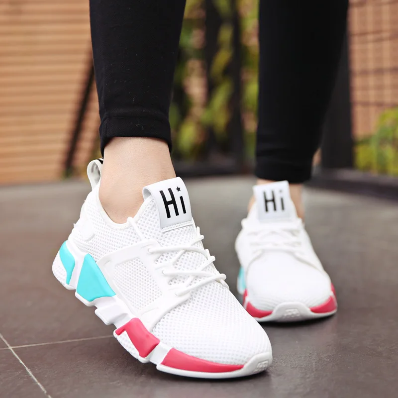

Summer New Style Sports Footwear Hot Selling Running Shoes Trend Fly Woven Breathable Versatile Mesh WOMEN'S Shoes