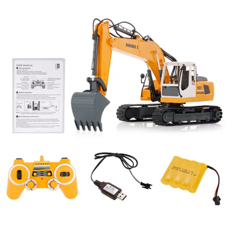 RC Excavator 2.4Ghz Remote Control Crawler Excavator VOLVO Hydraulic Engineering Machine Diecast