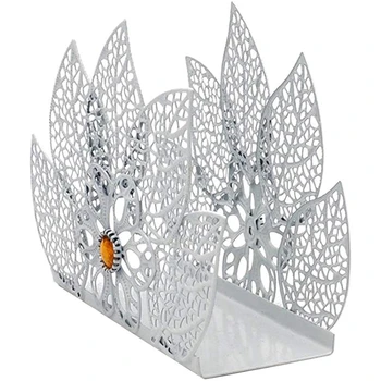 

White Napkin Rack Tissue Napkin Holder for Wedding Banquet Dinner Paper Towel Rack Organizer Container Home Restaurant Party Tab