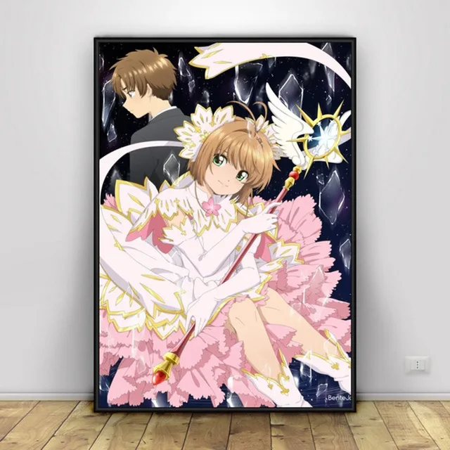 

Diy 5D Diamond Painting Japanese Anime Series "magic Girl Sakura" Full Square Round Diamond Art Embroidery Decoration Girl Room