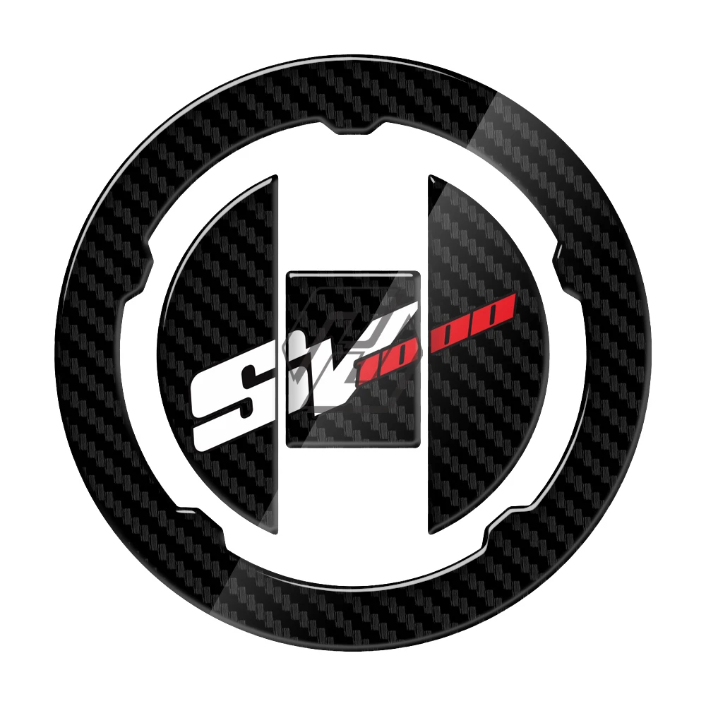 

3D Carbon-look Motorcycle Fuel Gas Cap Protector Decals Case for Suzuki SV1000 SV1000S SV 1000 1000S 2003-2008