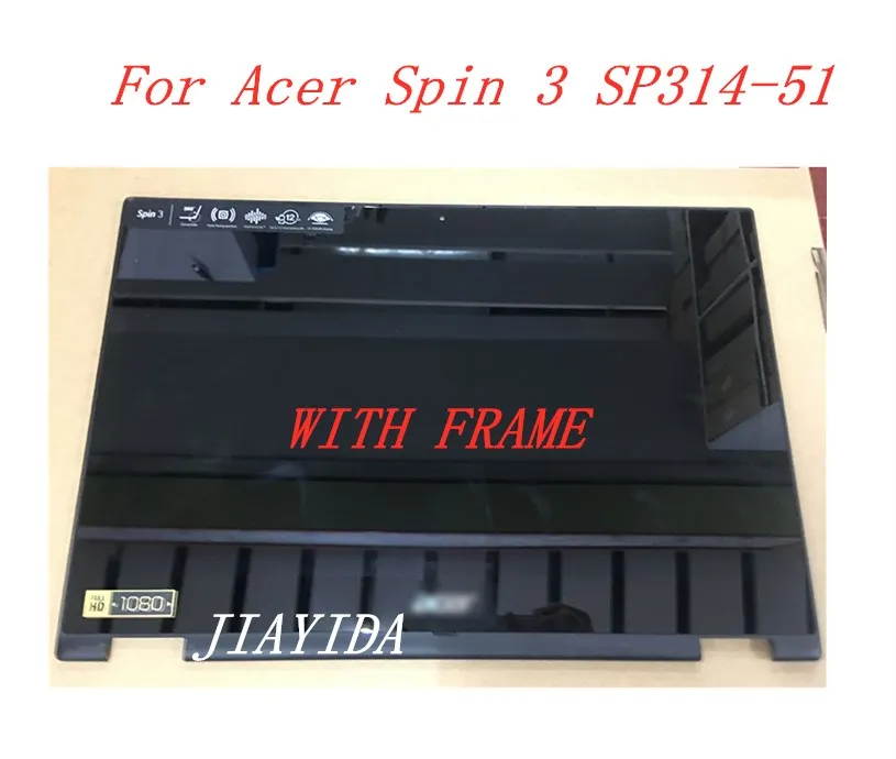 Для acer Spin 3 SP314-51 ноутбук сенсорный дигитайзер N17W5 ЖК-экран дисплей в сборе с рамкой 1920*1080