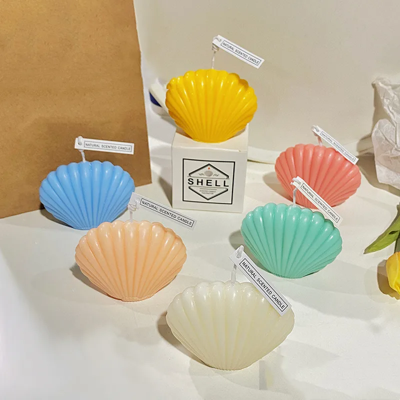 Korean Version Ins Creative Shell Scented Candle Birthday Wedding